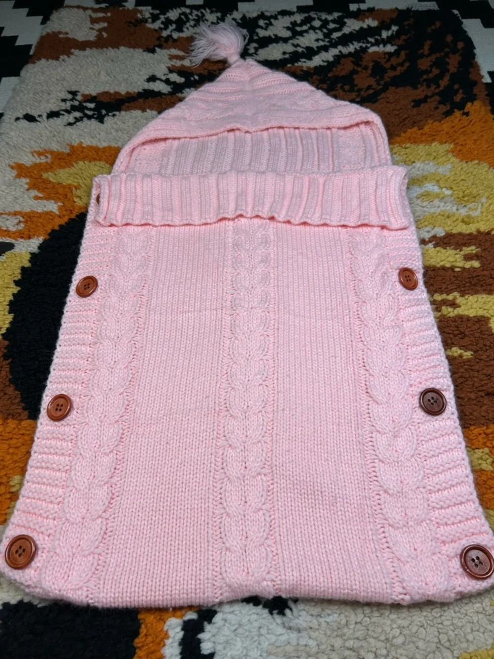 Cuddliest, hooded, button up infant snuggle sack!!